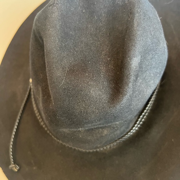 Stetson Black Wide Brim Hat XXXX Beavor Vintage 7 1/2 - Picture 13 of 16